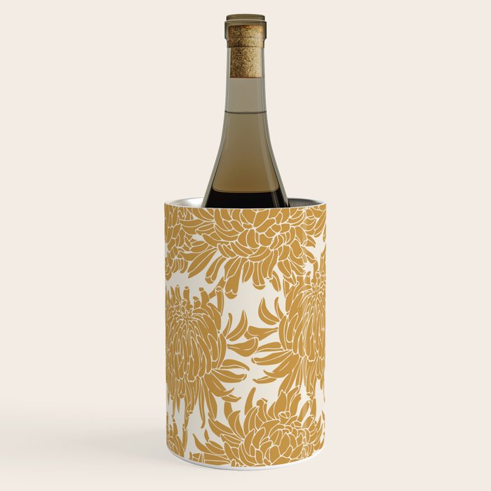 Yellow Chrysanthemums, Floral Wine Chiller Gallery Image 1
