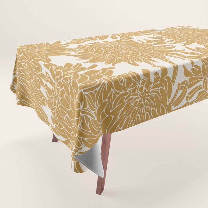 Yellow Chrysanthemums, Floral Tablecloth Gallery Image 1
