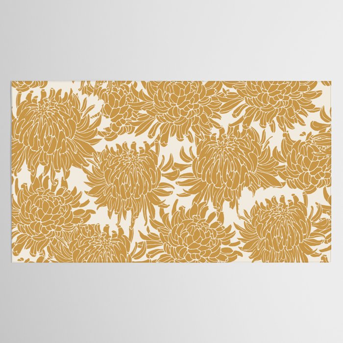 Yellow Chrysanthemums, Floral Tablecloth Gallery Image 2