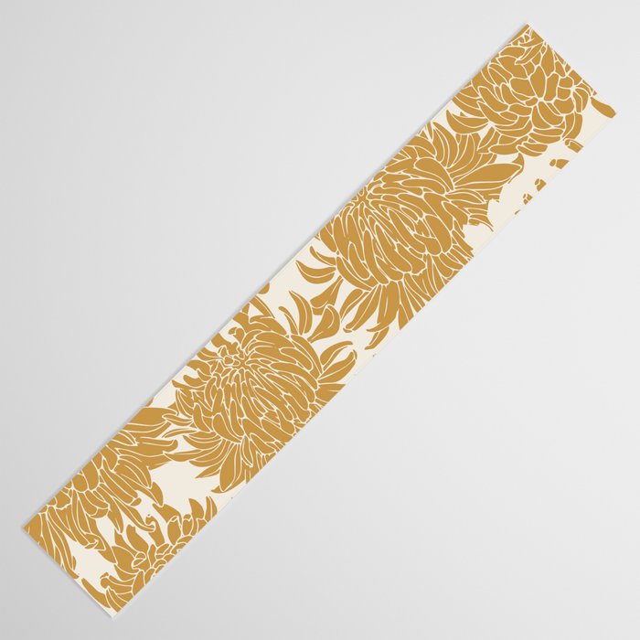 Yellow Chrysanthemums, Floral Table Runner Gallery Image 3