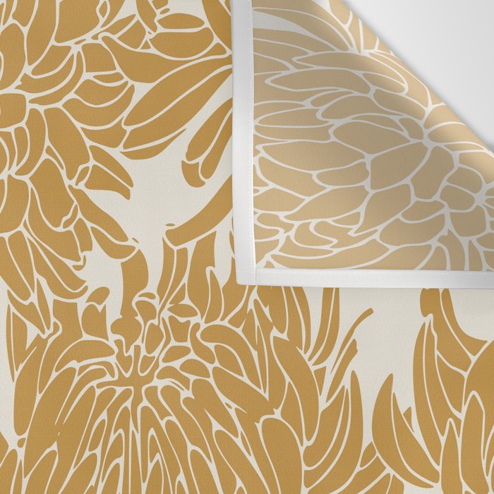 Yellow Chrysanthemums, Floral Wall Tapestry Gallery Image 3