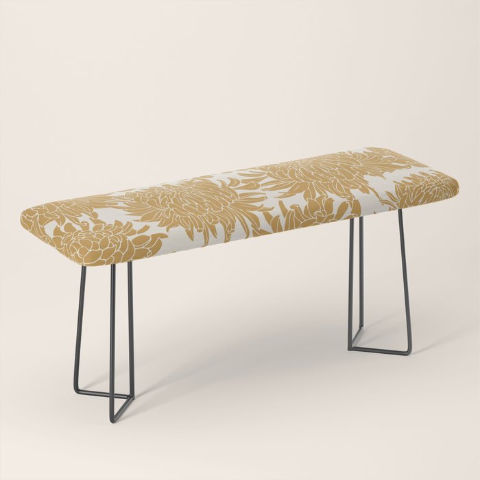 Yellow Chrysanthemums, Floral Bench Gallery Image 1