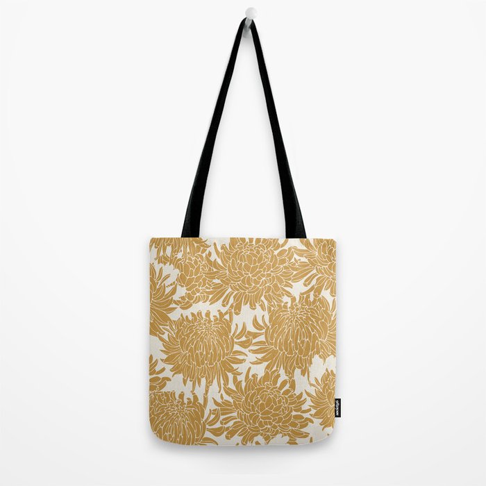 Yellow Chrysanthemums, Floral Tote Bag Gallery Image 2