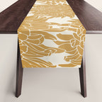 Yellow Chrysanthemums, Floral Table Runner Gallery Image 1