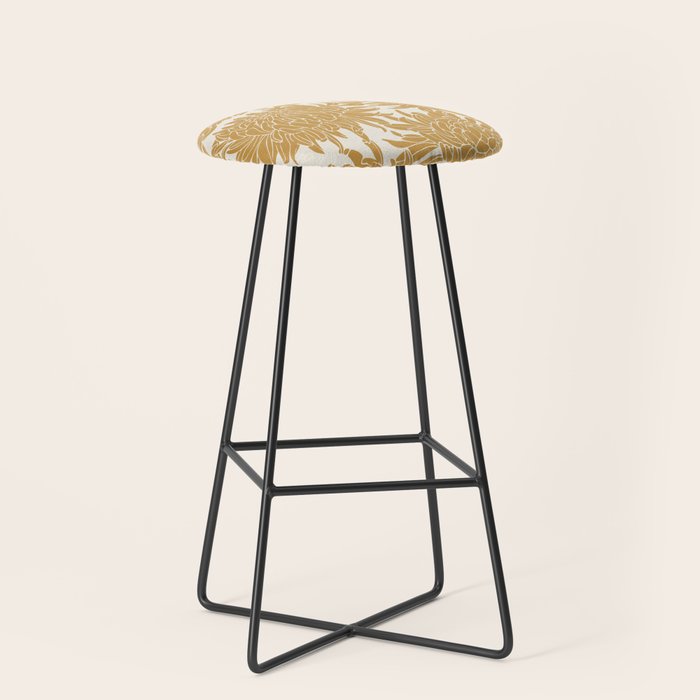 Yellow Chrysanthemums, Floral Stool Gallery Image 1