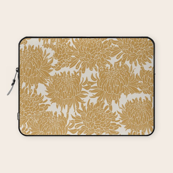 Yellow Chrysanthemums, Floral Laptop Sleeve Gallery Image 1