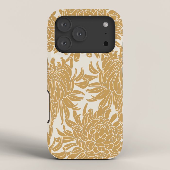 Yellow Chrysanthemums, Floral iPhone Case Gallery Image 3