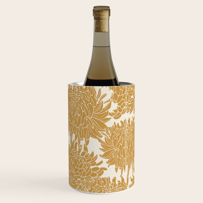 Yellow Chrysanthemums, Floral Wine Chiller Gallery Image 2