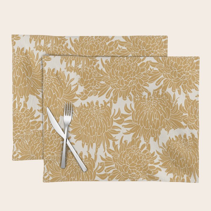 Yellow Chrysanthemums, Floral Placemat Gallery Image 1