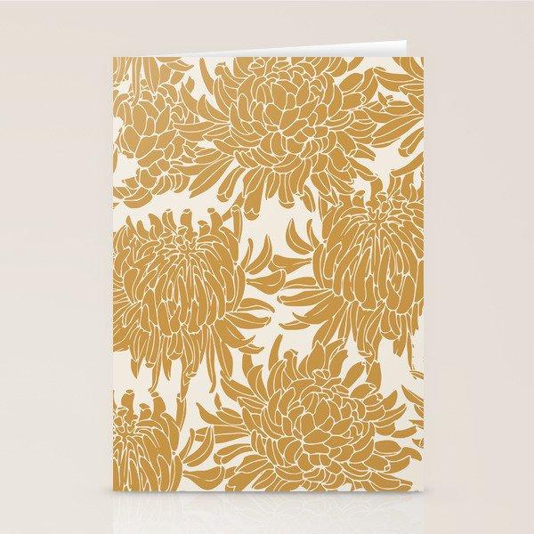 Yellow Chrysanthemums, Floral Stationery Card Gallery Image 1
