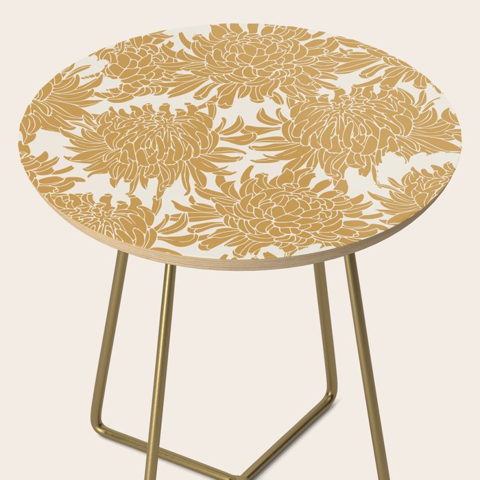 Yellow Chrysanthemums, Floral Side Table Gallery Image 2