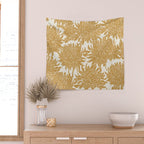 Yellow Chrysanthemums, Floral Wall Tapestry Gallery Image 2