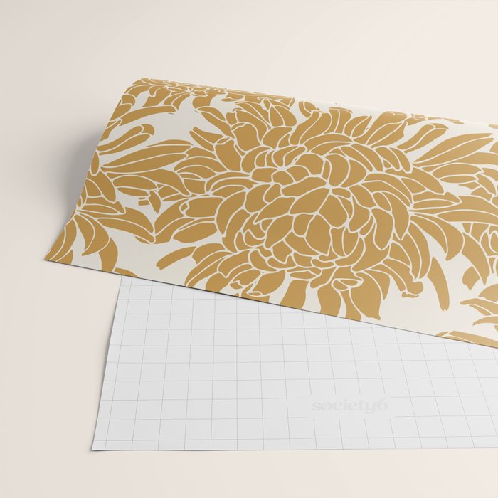 Yellow Chrysanthemums, Floral Wrapping Paper Gallery Image 2