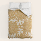 Yellow Chrysanthemums, Floral Duvet Cover Gallery Image 6