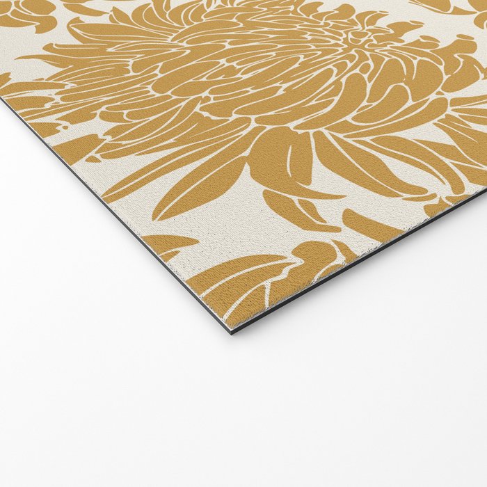 Yellow Chrysanthemums, Floral Welcome Mat Gallery Image 2