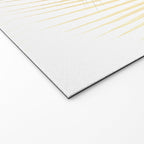 Palm leaf synchronicity - gold Welcome Mat Gallery Image 2