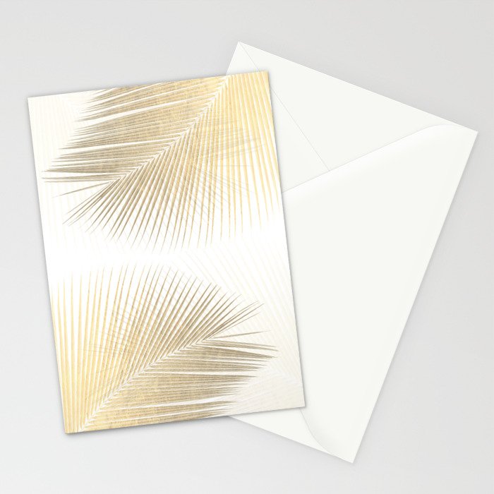 Palm leaf synchronicity - gold Stationery Card Gallery Image 2