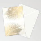 Palm leaf synchronicity - gold Stationery Card Gallery Image 2