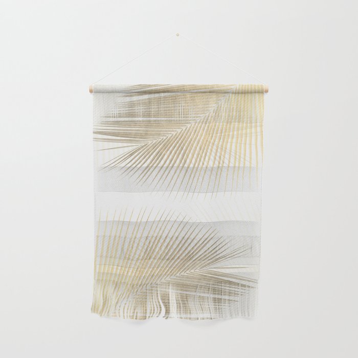 Palm leaf synchronicity - gold Wall Hanging Gallery Image 1