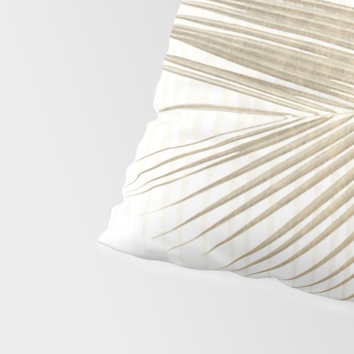 Palm leaf synchronicity - gold Pillow Sham Gallery Image 4