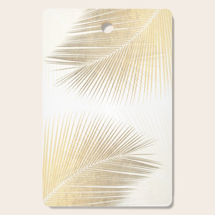 Palm leaf synchronicity - gold Cutting Board Gallery Image 1