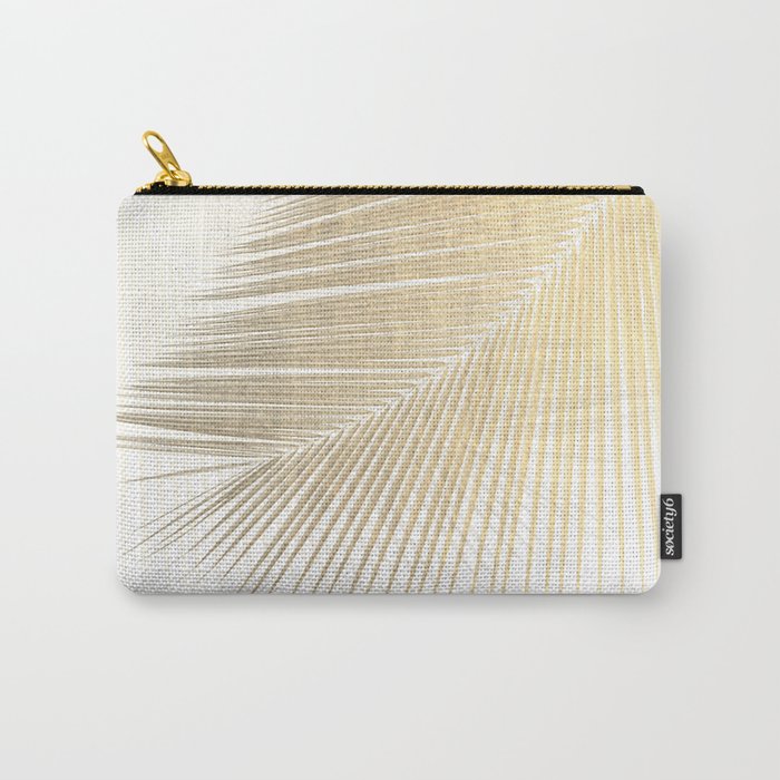 Palm leaf synchronicity - gold Carry All Pouch Gallery Image 1