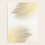 Palm leaf synchronicity - gold Poster Gallery Image 4