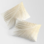Palm leaf synchronicity - gold Pillow Sham Gallery Image 3