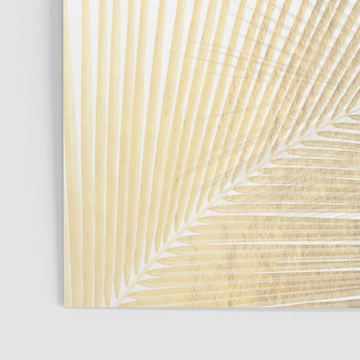 Palm leaf synchronicity - gold Poster Gallery Image 3