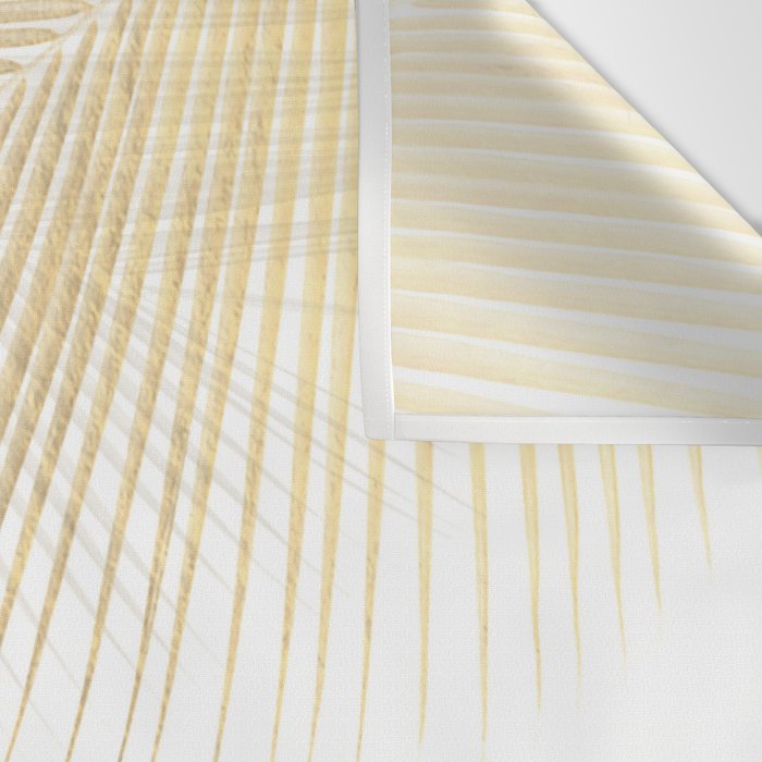 Palm leaf synchronicity - gold Wall Tapestry Gallery Image 3