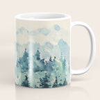 Watercolor Pine Trees 2 Coffee Mug Gallery Image 1