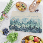 Watercolor Pine Trees 2 Cutting Board Gallery Image 2