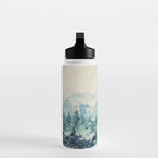 Watercolor Pine Trees 2 Water Bottle Gallery Image 3