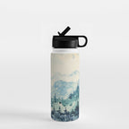 Watercolor Pine Trees 2 Water Bottle Gallery Image 1