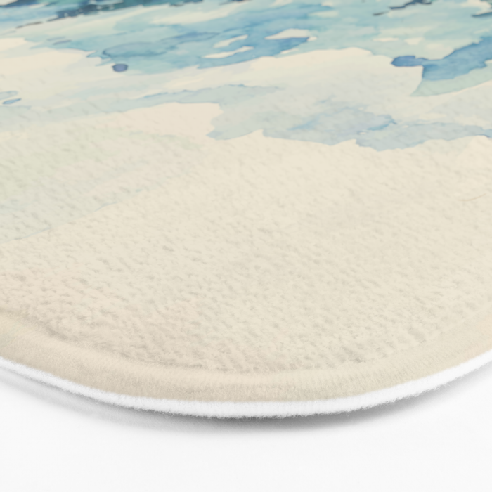 Watercolor Pine Trees 2 Bath Mat Gallery Image 3