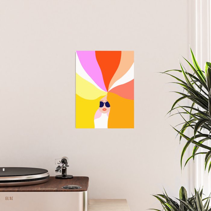 Girl Power - Rainbow Hair #girlpower Poster Gallery Image 2