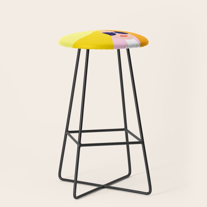 Girl Power - Rainbow Hair #girlpower Stool Gallery Image 1