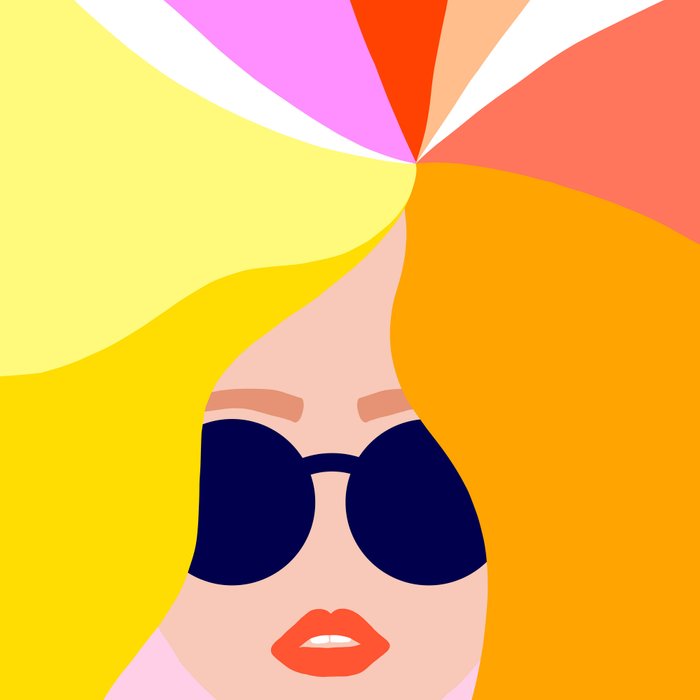 Girl Power - Rainbow Hair #girlpower Coffee Mug Gallery Image 2
