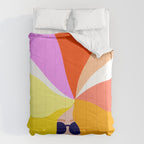 Girl Power - Rainbow Hair #girlpower Comforter Gallery Image 6