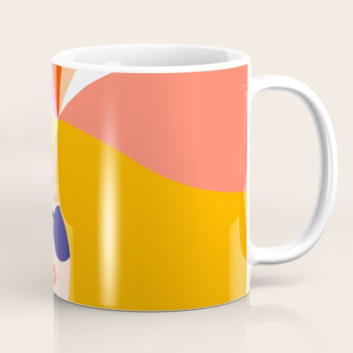 Girl Power - Rainbow Hair #girlpower Coffee Mug Gallery Image 1