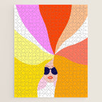 Girl Power - Rainbow Hair #girlpower Jigsaw Puzzle Gallery Image 1