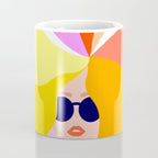 Girl Power - Rainbow Hair #girlpower Coffee Mug Gallery Image 4