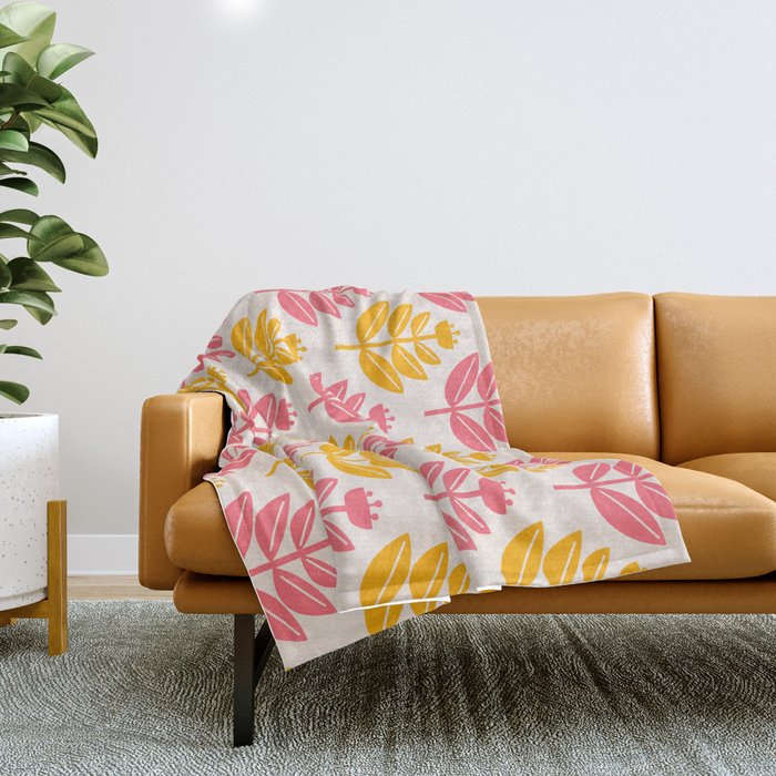Buttercup Buds Throw Blanket Gallery Image 1