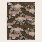 Vintage Art Deco Bat and Flowers Poster Gallery Image 4