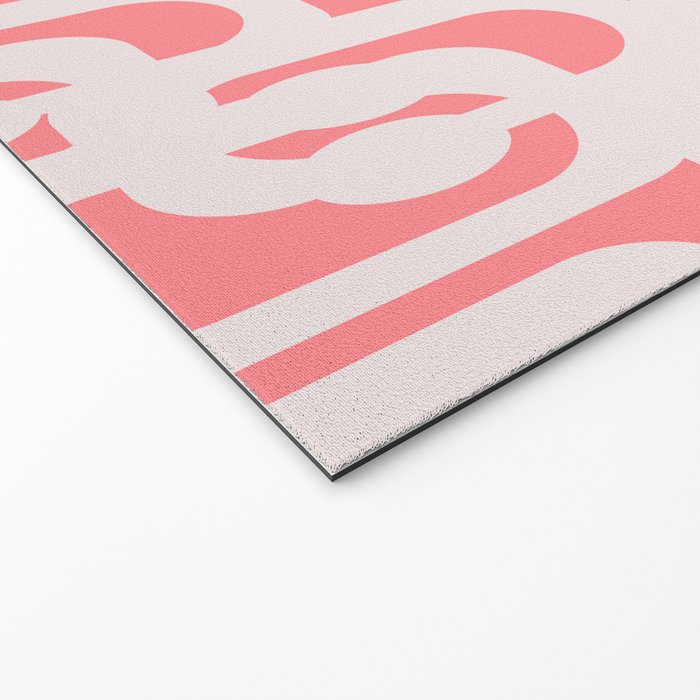 Mid Century Modern Contemporary Loop Pattern in Pink Welcome Mat Gallery Image 2