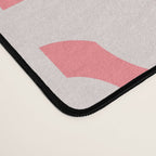 Mid Century Modern Contemporary Loop Pattern in Pink Desk Mat Gallery Image 4
