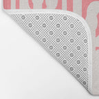 Mid Century Modern Contemporary Loop Pattern in Pink Bath Mat Gallery Image 2