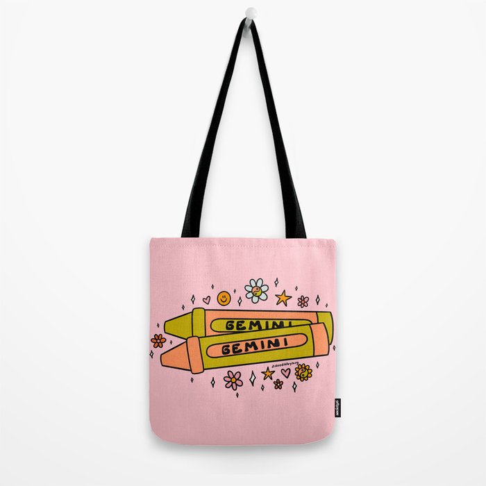 Gemini Crayon Tote Bag Gallery Image 2