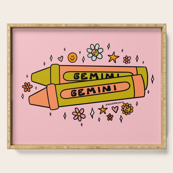 Gemini Crayon Serving Tray Gallery Image 1