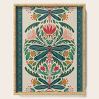 Dragonfly Folk Design Serving Tray Gallery Image 1
